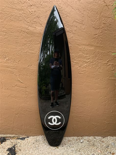 chanel surfboard home decor.